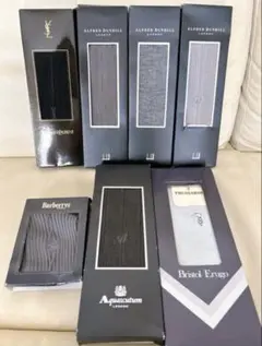 高級ブランドソックス7足セット★バーバリー、ダンヒル