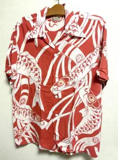 オスティアジャバン 衣 KOROMO アロハシャツ 開襟シャツ 鯉 カープ L