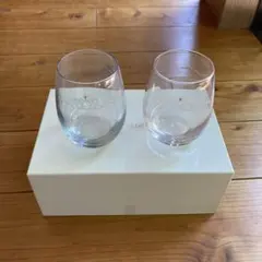 LAZY SUSAN グラス2個セット　ラインストーン付き