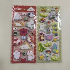 【新品未開封】もちもちマシュマロシール ディズニー　ベイマックス/トイストーリー