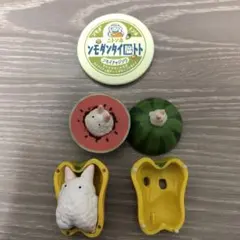 やさいあそびコレクション　スイカ、パプリカシークレット、トトロイタンダモンバッジ