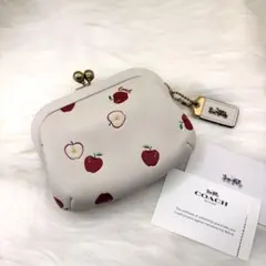 COACH（コーチ）キスロック コインケース 小銭入れ がま口 りんご柄