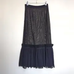 ★日本製 EIKO KONDO シアー メッシュ フレア ロングスカートのサムネイル