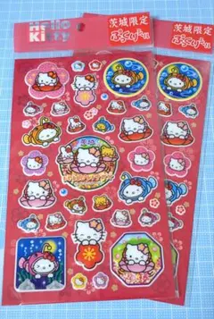 茨城限定　ハローキティ 　　　　 　　　　ぷっくりシール