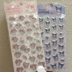 My Melody & Kuromi シールセット ぷくっとシール