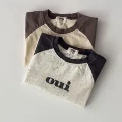 韓国子供服 onu oui つぶつぶ ラグラン 半袖Tシャツのサムネイル