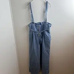 Papel lapiz デニム サロペット ブルー JM