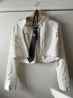 EMODA タイクロップシャツトップ　ネクタイ　スクールライク