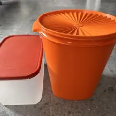4個セット】タッパーウェア マキシデコレーター 保存容器 味噌 梅干し