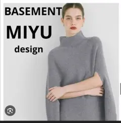 BASEMENT online ケープニット　ベースメント　オンライン　グレー
