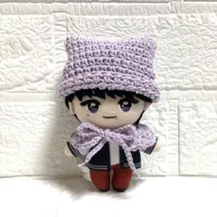 ③GiGO限定JO1マスコット 木全翔也 猫耳ニットキャップ ケープ パープル