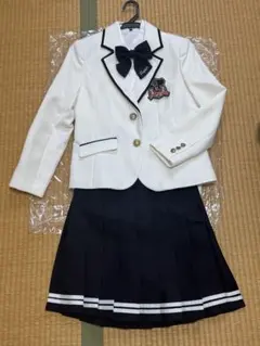 フォーマルドレスセット ホワイト/ネイビー