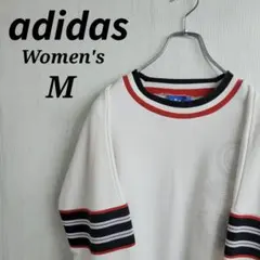 《希少》アディダスオリジナルス　スウェット　レディース　M　ホワイト　ロゴ