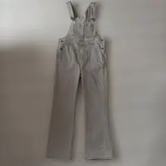 ベージュ系デニム サロペット オーバーオール