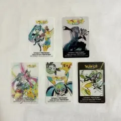 ポケモン　初音ミク　ららぽーと 東京ベイ　クリアカード　5種セット　ポケミク