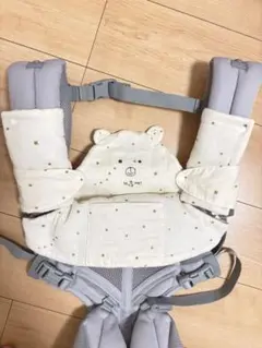 よだれカバーセット　ハンドメイド　くま　天使　ダブルガーゼ、オーガニックコットン