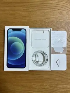 iPhone12 本体 64G ブルー SIMフリー 箱付属品つき