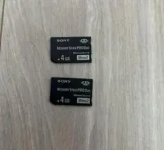 【2個セット】PSP デジカメ メモリースティック sony 純正　4GB