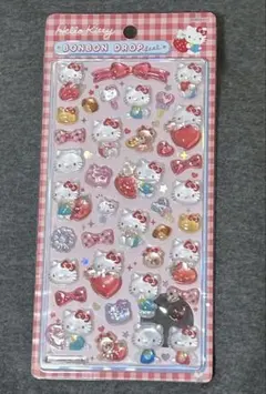 ボンボンドロップシール 正規品 キティ 赤 サンリオ