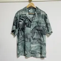 Crocodile 半袖シャツ ゼブラ柄 アニマル柄 日本製のサムネイル