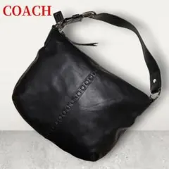 ☆美品☆ COACH ヘリテージレザー ロゴ型押しショルダーバッグ - メルカリ