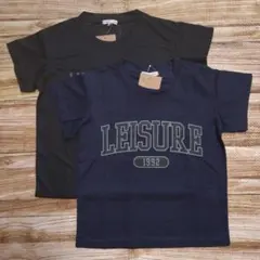 新品 未使用 英字プリント 半袖 Tシャツ ポリエステル 男の子 110