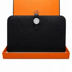 【限界価格❗️新品未使用品】購入カード他付　HERMES　ドゴン GM ブラックのサムネイル