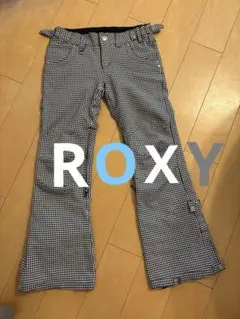 ROXY ロキシー　ギンガムチェック　スノーボードウェア　パンツ M