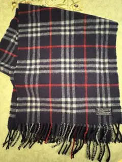 Burberry クリーニング済　カシミア100%マフラー