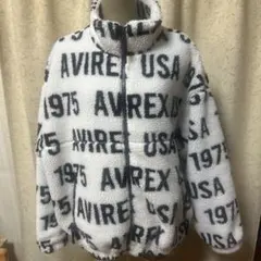 AVIREX フリースジャッケットモノグラム