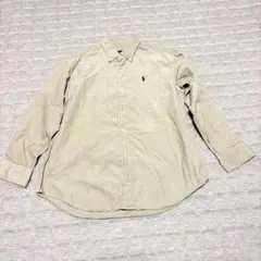 Ralph lauren コーデュロイ ボタンダウンシャツ 長袖 ベージュ