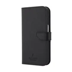 LANVIN Phone15用【手帳型/磁石付/ブラック】