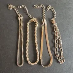 ブレスレット　ゴールド　4本セット