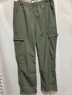 【adidas】 ナイロンパンツ カーキ