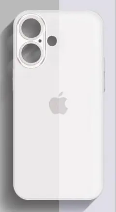 【新品】iPhone16 ソフトケース 極薄 マット加工 指紋防止 ホワイト