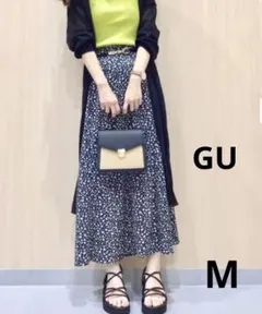 新品・未使用　GU　マーメイドロングスカート　Mサイズ ブラック