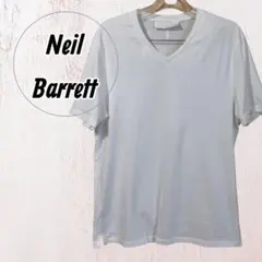 Neil Barrett 白 Vネック 半袖Tシャツ XXS メンズ