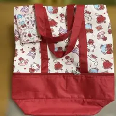 ［サンリオキャラクターズ　ラブレターフォーユー］保冷ポケット付き二段トートバッグ