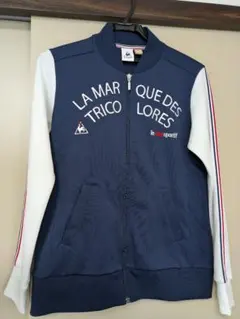 ルコック　ジャージ　上のみ　ファスナーあり　ネイビー　L