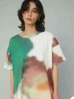 ヘリンドットサイ HeRIN.CYE水彩 半袖Tシャツ　レディースのサムネイル