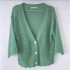 【期間限定】RETRO GIRL レース編み カーディガン　レディース　春　夏