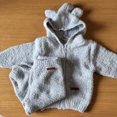 petitmain プティマイン　もこもこ　セットアップ　S(80〜90)