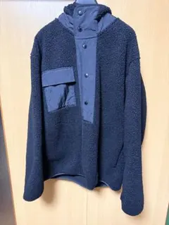 GU×ENGINEERED GARMENTS ボアフリーススナップパーカ M
