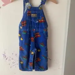 OshKosh 船とバス柄　オーバーオール　オシュコシュ　6-9m