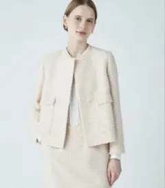 美品！Ballsey ツイードタイトスカート　ベージュ　入学式　オケージョン