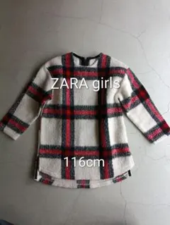 【さくさくぱんだ様専用】ZARA girls ザラ ウール混 チェック柄ワンピ