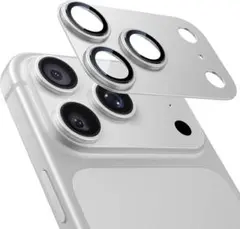 新品iPhone17 Pro カメラ　レンズカバー　シルバー