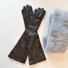 .*.様 【未使用】Gala Gloves ガラ グローブス 本革ロング手袋　黒のサムネイル