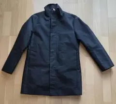 カルバンクライン CALVIN KLEIN 黒 スタンドカラーコート 34サイズ