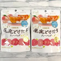 日東紅茶 果実とけだす ティーバッグ ピーチティー 4袋入り×2袋　お試しのサムネイル